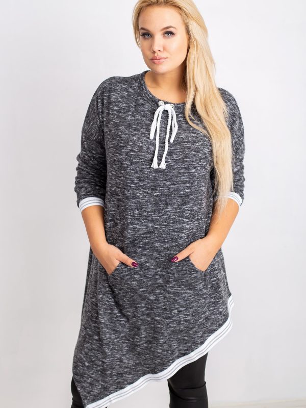 Graphite tunic plus size Sienna