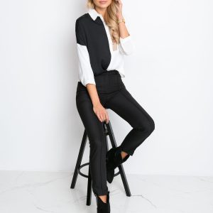 RUE PARIS Black pants Elegant