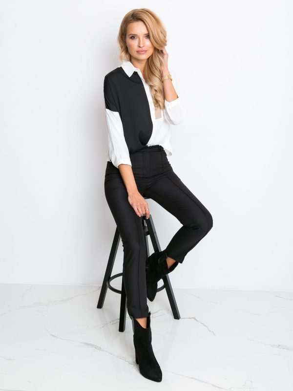 RUE PARIS Black pants Elegant