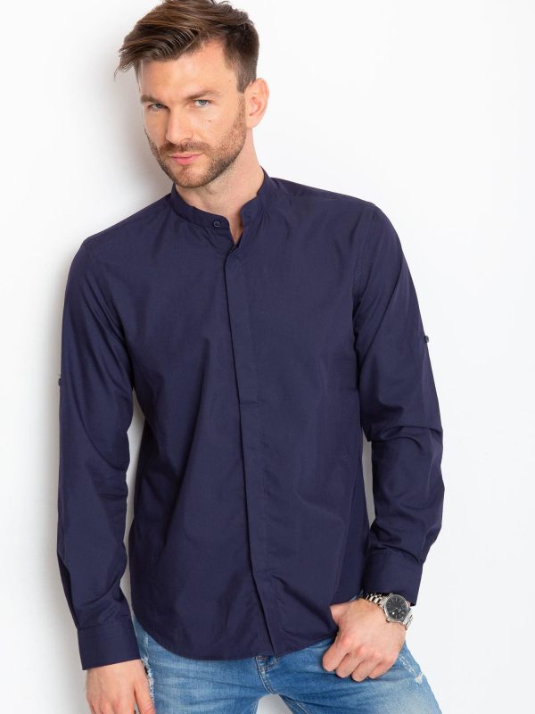 Navy blue shirt for men Liam