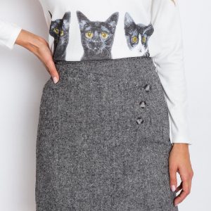 RUE PARIS Dark gray skirt Joy