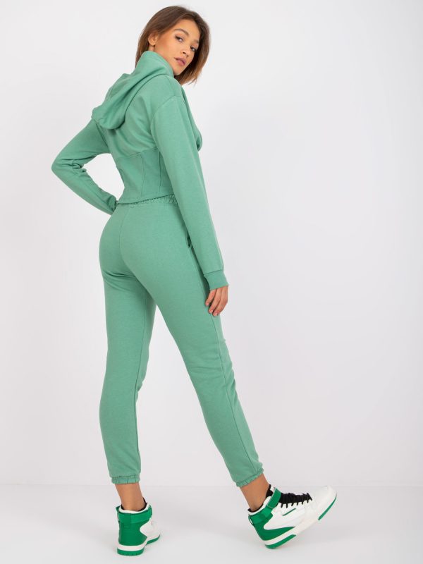 Neele Green Hooded Sweatsuit Set