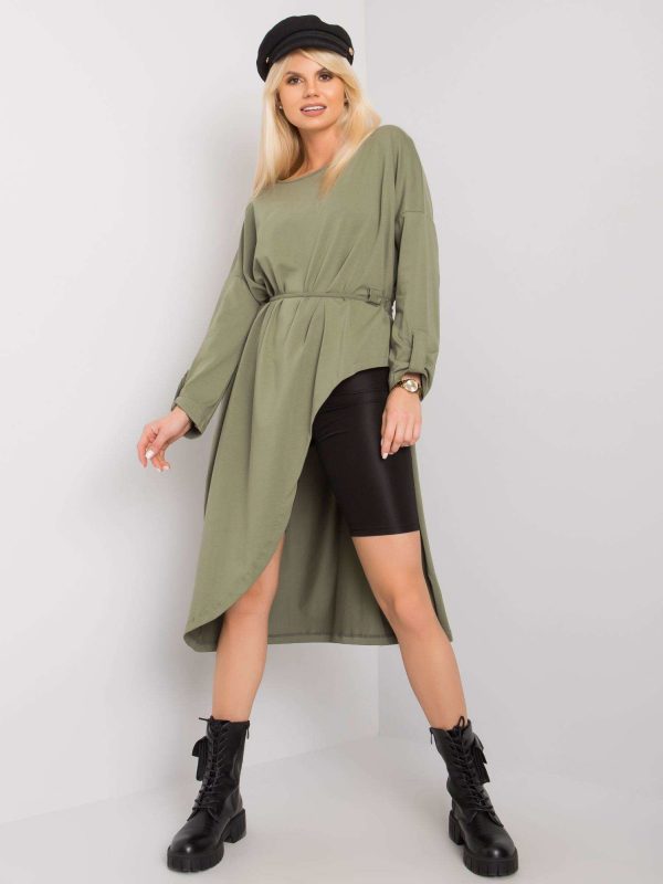 Khaki cotton tunic oversize Brenda