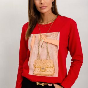 Adelaide Red Sweatshirt