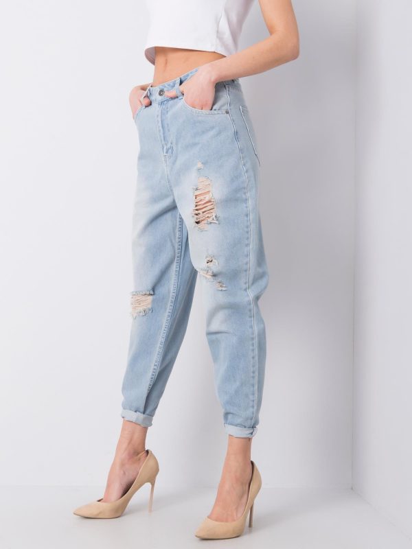 Light blue mom fit pants Malani RUE PARIS