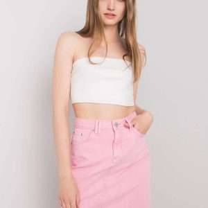 Pink denim skirt Clair STITCH & SOUL