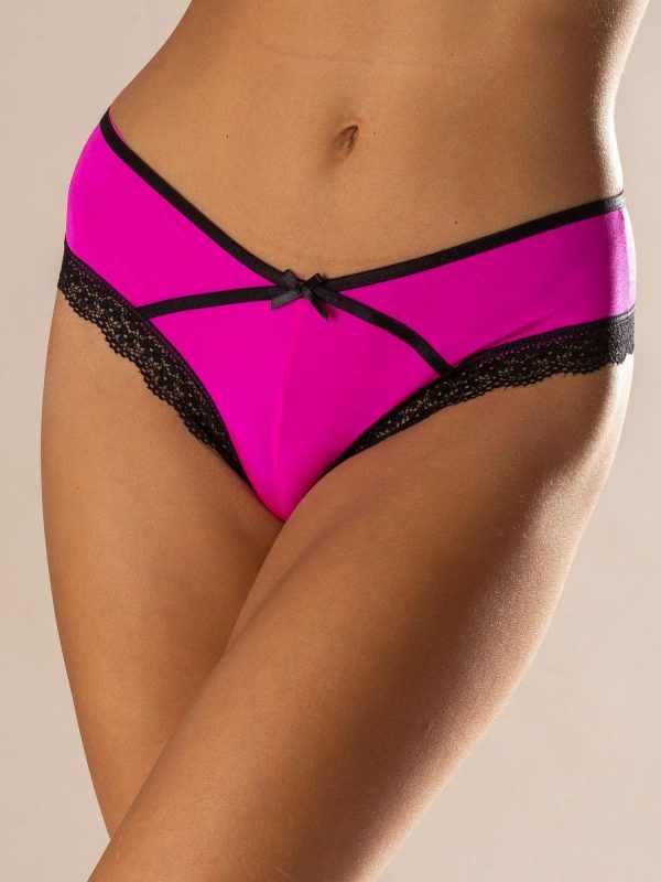 Fuchsia panties with lace