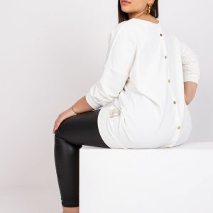 Ecru Plus Size Casual Blouse Odile