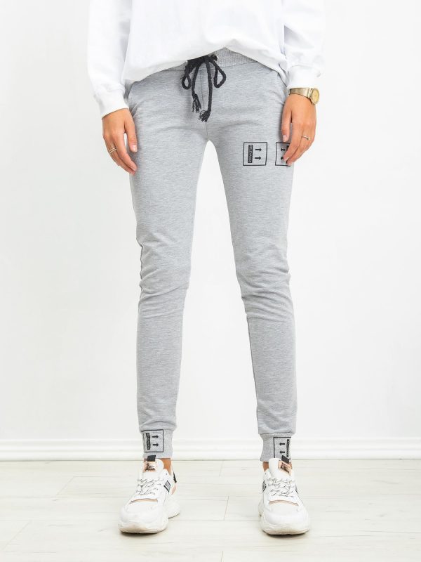 Grey Alluring Trousers