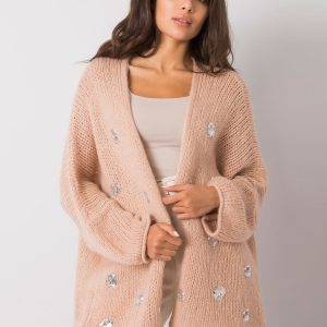 Pale pink cardigan with Pollina OCH BELLA