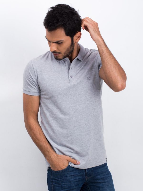 Grey Men's Polo Shirt Numerous