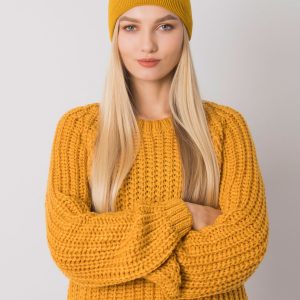 Mustard beanie cap RUE PARIS