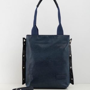 Dark Blue Eco Leather Ladies Bag