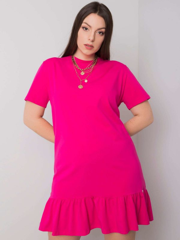 Sarah Fuchsia Plus Size Dress