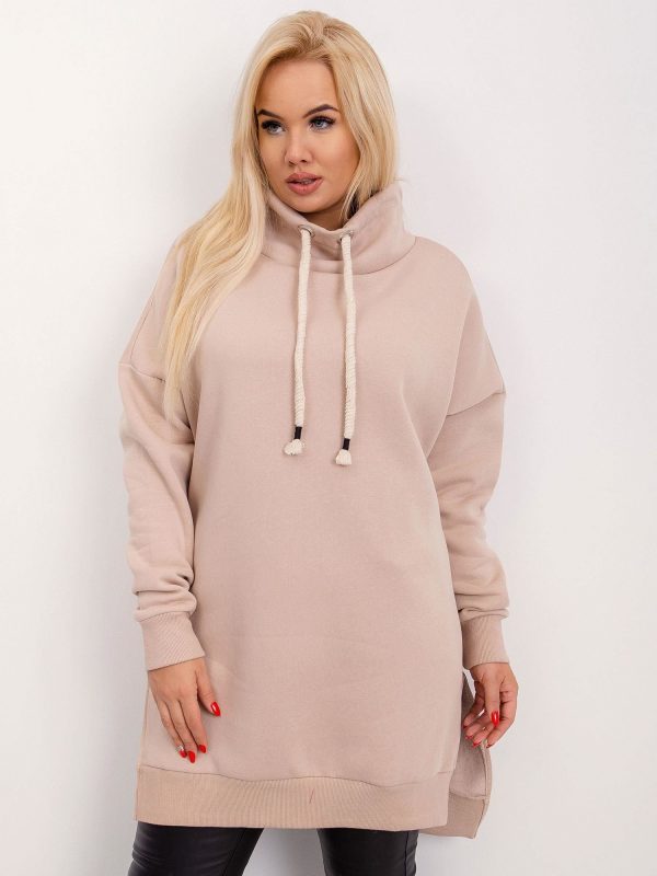 Beige tunic plus size Samantha