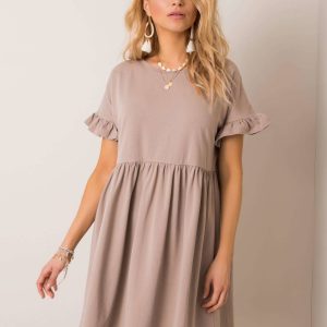 Dark beige dress Marietta RUE PARIS