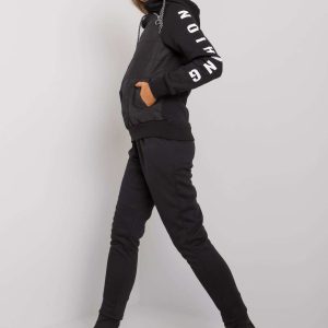 Danika black sweatsuit set