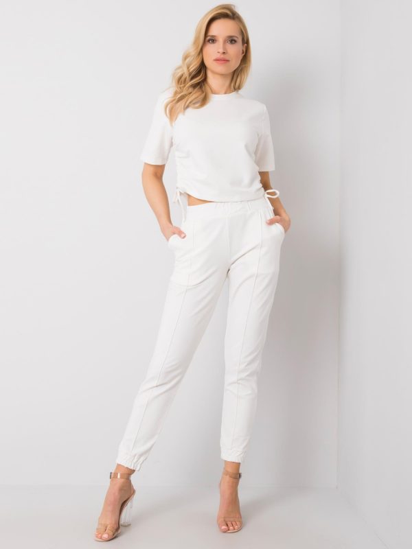 Journi RUE PARIS white casual set