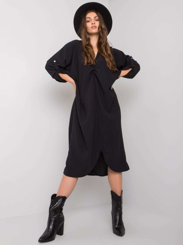 Black Dorsey Loose Dress