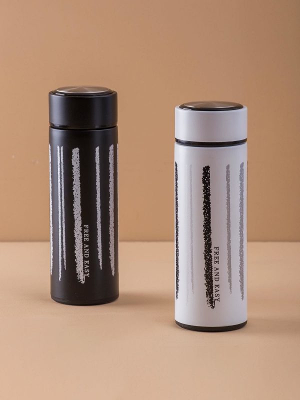 White Stainless Steel Thermal Bottle