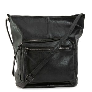 Black Imitation Leather Bag