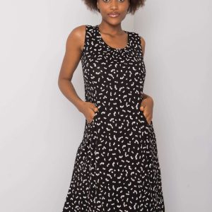 Black and White Patterned Ishita Dress