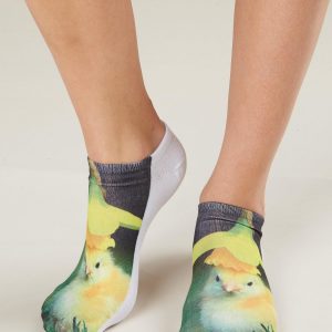 Animal Motif Footer Socks