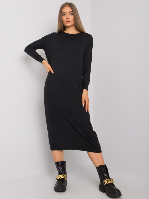 Black Knitted Dress Lorenna OCH BELLA