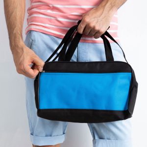 Blue Men's Shoulder Bag