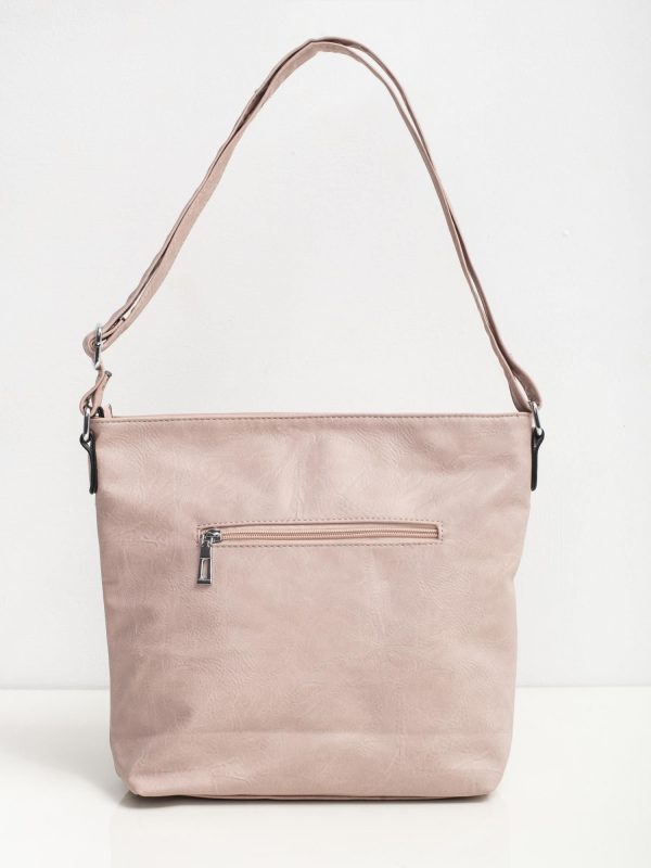 Pink bag with zippers