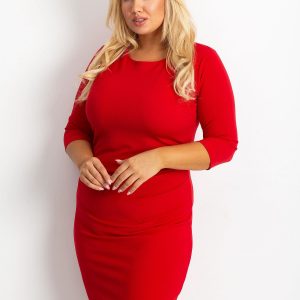 Clara Red Plus Size Dress