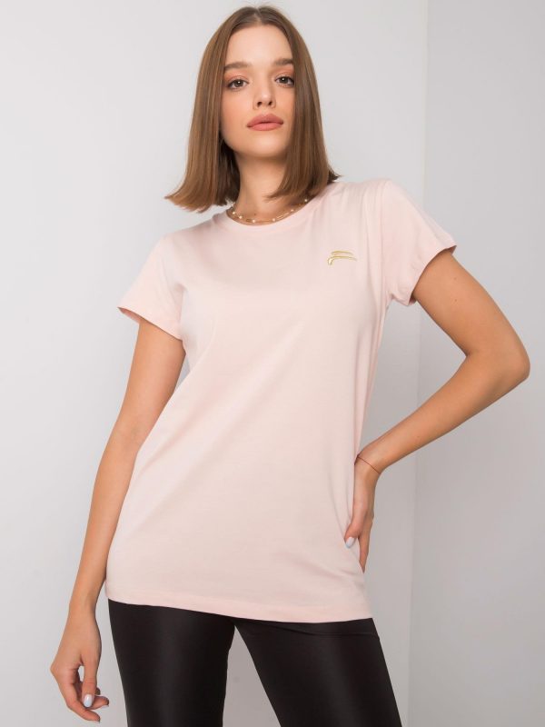 Pale pink t-shirt for women Eudice FOR FITNESS