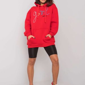 Red sweatshirt with Rosario inscription