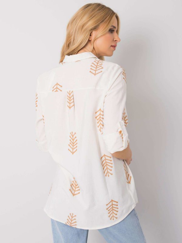 Ecru shirt with patterns Oaklee RUE PARIS