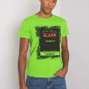 Men's Green T-Shirt Cotton Brighton