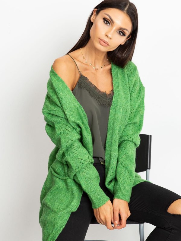 RUE PARIS Green Eclipse sweater