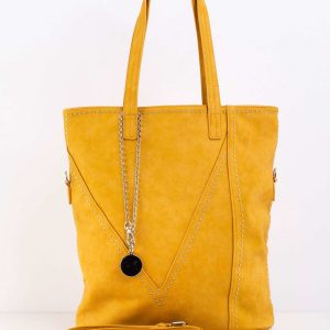 Mustard Urban Bag with studs