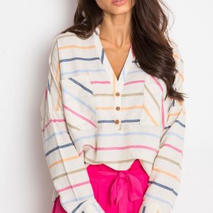 RUE PARIS Ecru shirt Georgina