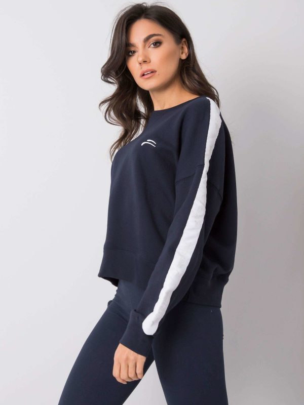 Navy blue sweatshirt Sibby FOR FITNESS