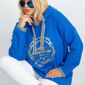 Camille Blue Plus Size Sweatshirt