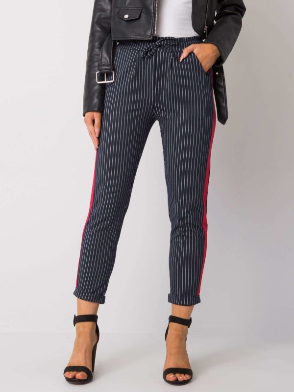 Navy blue Sabella striped pants