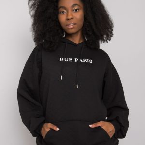 Black quilting sweatshirt Hanna RUE PARIS