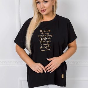 Black plus size blouse Jelissa