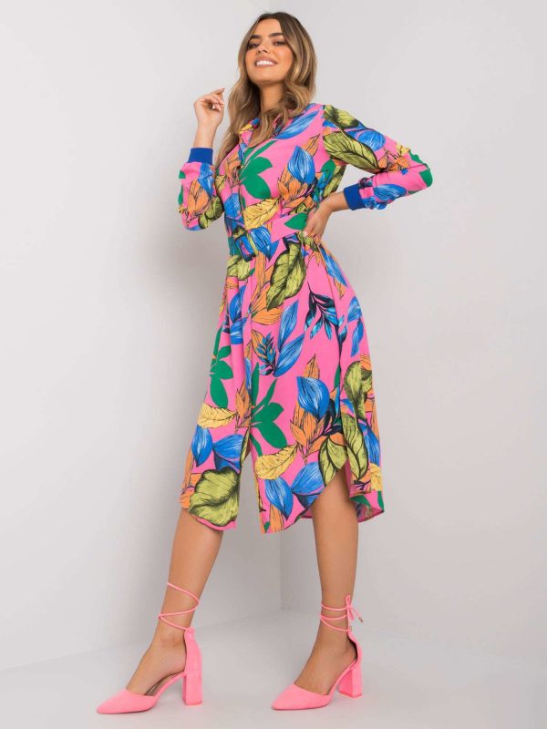 Deisha pink midi dress