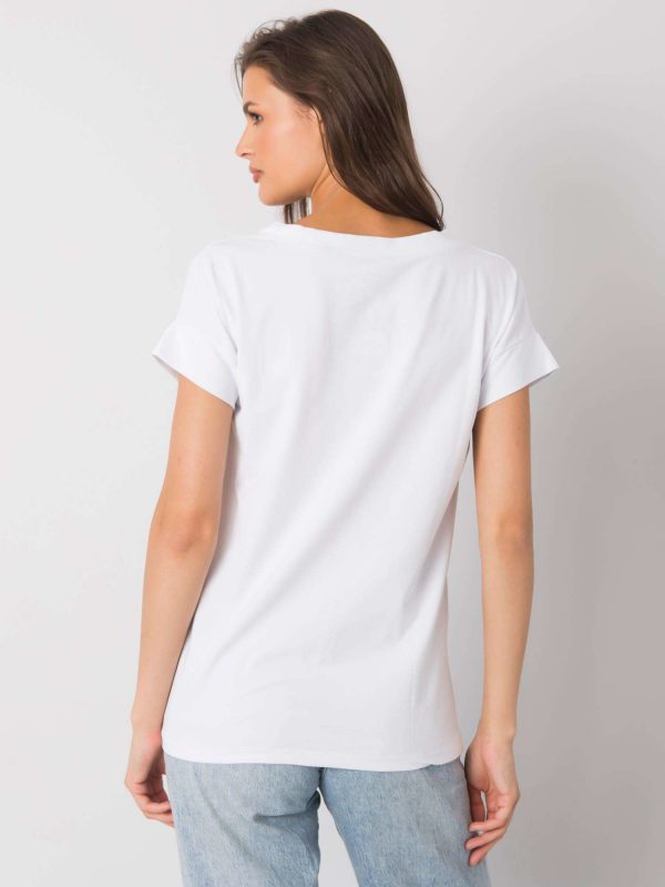 White t-shirt with Leila inscription