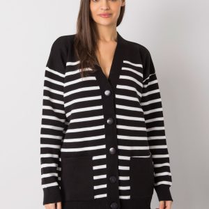 Black striped cardigan Majestic RUE PARIS