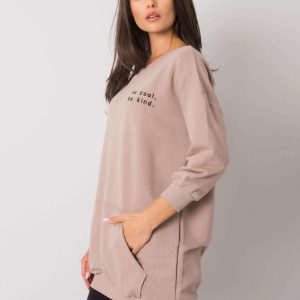 Dark beige kangaroo Shireen sweatshirt