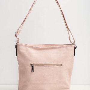 Light pink bag with braid motif