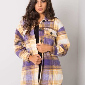 Purple and Yellow Warm Yomme Plaid Shirt