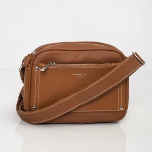 Brown purse with outer pocket